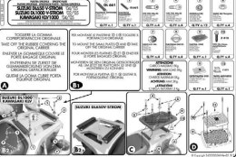 KAPPA STELAŻ KUFRA CENTRALNEGO DL 650 V-STROM 04-
