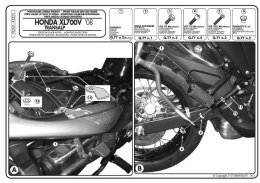 KAPPA STELAŻ KUFRÓW BOCZNYCH MONOKEY XL 700V TRANSALP 08-13-RÓWNIEŻ POD KUFRY K MISSION ALU