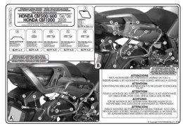 KAPPA STELAŻ KUFRÓW BOCZNYCH MONOKEY SIDE HONDA CBF 500/600/1000