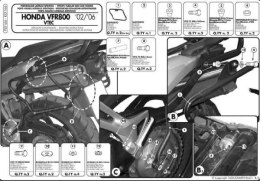 KAPPA STELAŻ KUFRÓW BOCZNYCH MONOKEY SIDE VFR 800