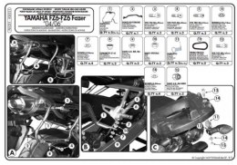 KAPPA STELAŻ KUFRÓW BOCZNYCH MONOKEY SIDE YAMAHA FZ6 / FAZER (04-06)