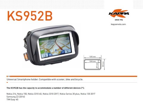 KAPPA TORBA NA GPS/SMARTPHONE 3,5 NA KIEROWNICĘ - KAPPA TORBA NA GPS/SMARTPHONE 3,5 NA KIEROWNICĘ -