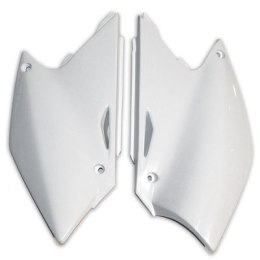 UFO BOCZKI TYLNE KAWASAKI KXF 250 04-05 BIAŁE KX