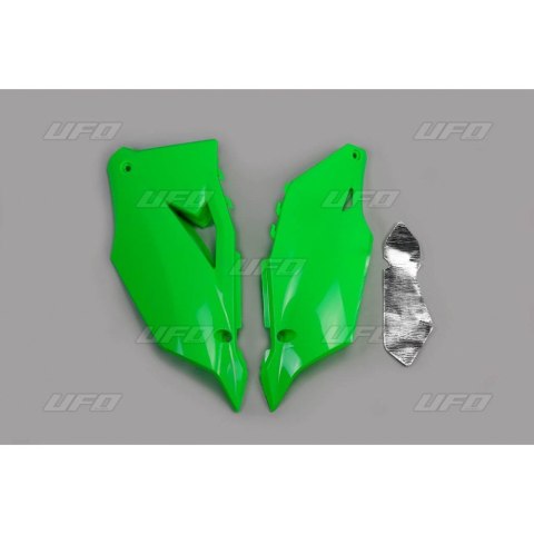 UFO BOCZKI TYLNE KAWASAKI KXF 450 19 ZIELONY FLUO
