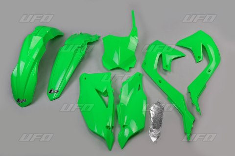 UFO KOMPLET PLASTIKÓW KAWASAKI KXF 250 21, 450 19-21 GREEN FLUO KA227AFLU