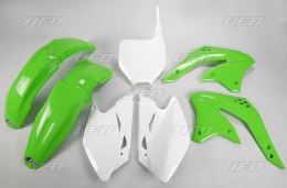 UFO KOMPLET PLASTIKÓW KAWASAKI KXF 450 08 UNI OEM ZIELONY/ BIAŁY KA211E999