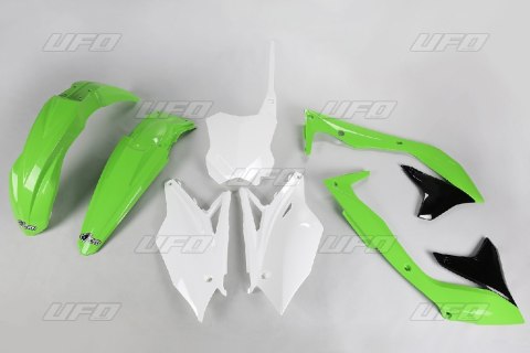 UFO KOMPLET PLASTIKÓW KAWASAKI KXF 450 '16-'17 KOLOR OEM UFO KOMPLET PLASTIKÓW KAWASAKI KXF 450 '16-'17 KOLOR OEM