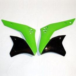 UFO OSŁONY CHŁODNICY KAWASAKI KXF 250 07 ZIELONY/