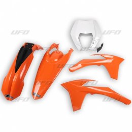 UFO KOMPLET PLASTIKÓW KTM EXC/EXCF 12-13 UNI OEM ORANGE/BIAŁY KT521E999