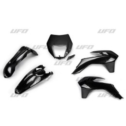 UFO KOMPLET PLASTIKÓW KTM EXC/EXCF 14-16 Z OSŁONĄ LAMPY UNI BLACK KT524E001