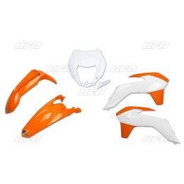 UFO KOMPLET PLASTIKÓW KTM EXC/EXCF '14-'16 Z OSŁONĄ LAMPY KOLOR OEM '15