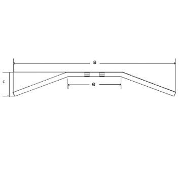 TRW LUCAS KIEROWNICA STALOWA 22MM DRAGBAR MEDIUM B