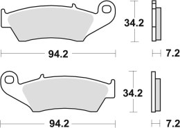 TRW LUCAS KLOCKI HAMULCOWE KH185/389 METAL. WYCZ. CR500