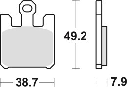 TRW LUCAS KLOCKI HAMULCOWE KH369 4 SPIEK METALICZNY