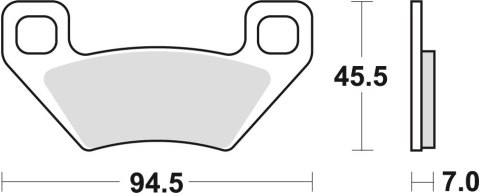 TRW LUCAS KLOCKI HAMULCOWE KH395 OFFROAD SPIEK METALICZ