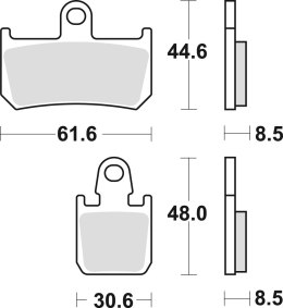 TRW LUCAS KLOCKI HAMULCOWE KH442 4 SPIEK METALICZNY