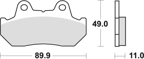 TRW LUCAS KLOCKI HAMULCOWE KH69 3 SPIEK METALICZNY