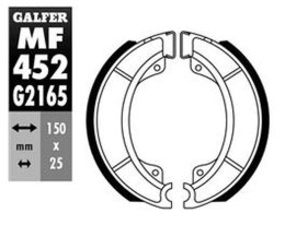 GALFER SZCZĘKI HAMULCOWE PRZÓD SH527 Y527 YAMAHA SR 125 82-97, 250 80-90, T