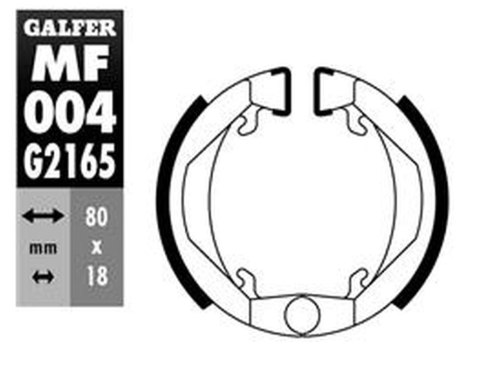 GALFER SZCZĘKI HAMULCOWE KOMPL PUCH X10/X20 50 86-, GALFER SZCZĘKI HAMULCOWE KOMPL PUCH X10/X20 50 86-,