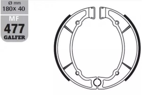 GALFER SZCZĘKI HAMULCOWE SH512