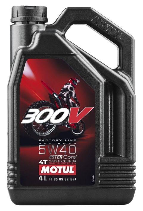 MOTUL OLEJ SILNIK 300V 4T OFF ROAD 5W40 SYNT 4L MOTUL OLEJ SILNIK 300V 4T OFF ROAD 5W40 SYNT 4L