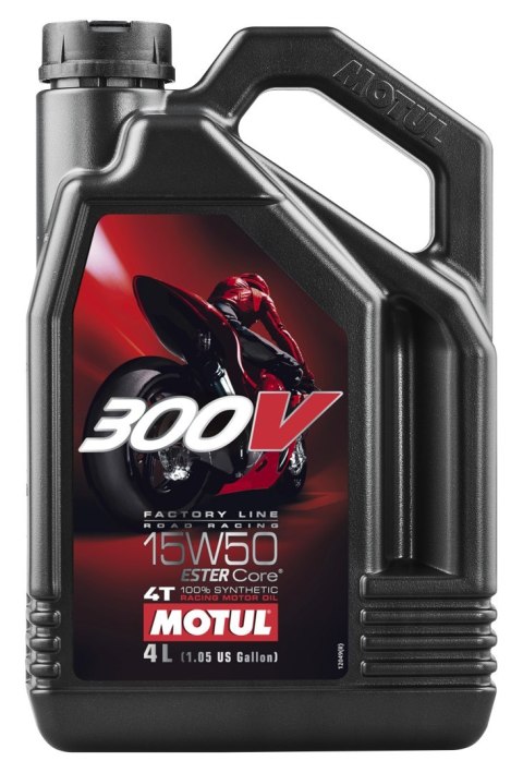 MOTUL OLEJ SILNIK 300V 4T FL ROAD RACING 15W50 4L (SYNTETYCZNY) MOTUL OLEJ SILNIK 300V 4T FL ROAD RACING 15W50 4L (SYNTETYCZNY)