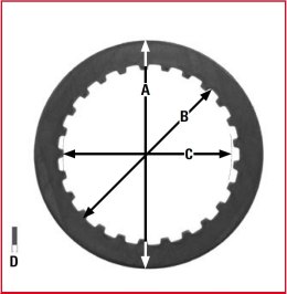 TRW LUCAS PRZEKŁADKI TARCZ SPRZĘGŁOWYCH HONDA CBR 125 04-17, TRX 250 97-01,
