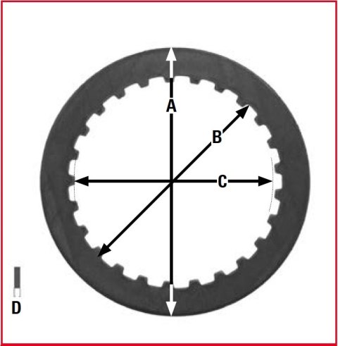 TRW LUCAS PRZEKŁADKI TARCZ SPRZĘGŁOWYCH HONDA CBR 125 04-17, TRX 250 97-01,