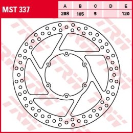 TRW LUCAS TARCZA HAMULCOWA PRZÓD APRILIA PEGASO 600/650 88-10, BMW F 650/GS