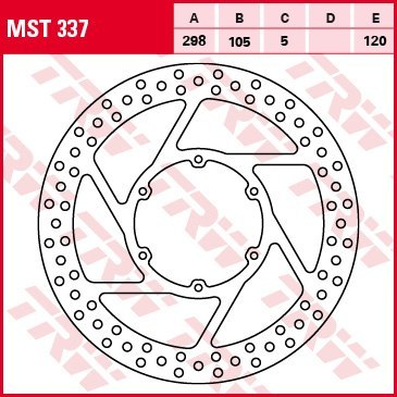 TRW LUCAS TARCZA HAMULCOWA PRZÓD APRILIA PEGASO 600/650 88-10, BMW F 650/GS