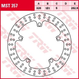 TRW LUCAS TARCZA HAMULCOWA PRZÓD BMW R850R 04 06 K1200R