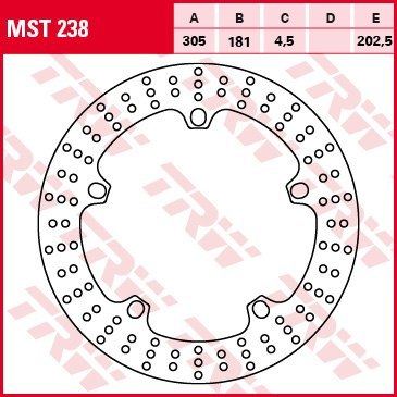 TRW LUCAS TARCZA HAMULCOWA BMW R1150 GS 98 05 305 181 2 TRW LUCAS TARCZA HAMULCOWA BMW R1150 GS 98 05 305 181 2