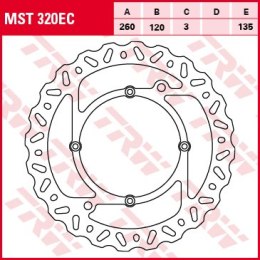 TRW LUCAS TARCZA HAMULCOWA PRZÓD HUSQVARNA WR/CR/TE/TC 125 -610 98-13