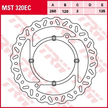 TRW LUCAS TARCZA HAMULCOWA PRZÓD HUSQVARNA WR/CR/TE/TC 125 -610 98-13