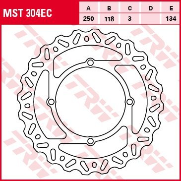 TRW LUCAS TARCZA HAMULCOWA PRZÓD SUZUKI RMZ 250 07-14