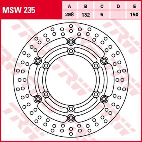 TRW LUCAS ZF TARCZA HAMULCOWA YAMAHA XJ 1100 DRAG STAR /1100A CLAS. /1300 R