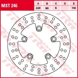 TRW LUCAS TARCZA HAMULCOWA TYŁ SUZUKI GSXR 600 750 96 1