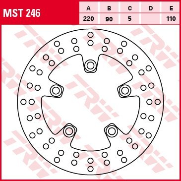 TRW LUCAS TARCZA HAMULCOWA TYŁ SUZUKI GSXR 600 750 96 1