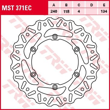 TRW LUCAS TARCZA HAMULCOWA SUZUKI DR Z 400 RM 125