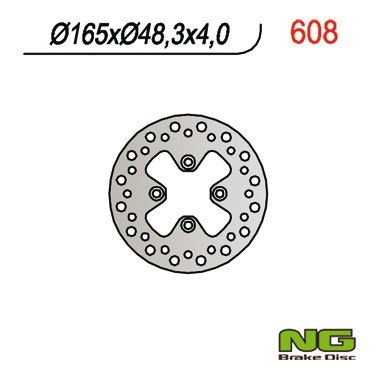 NG TARCZA HAMULCOWA PRZÓD CAN-AM / BOMBARDIER DS 650 (00-06) (165X48X4) NG TARCZA HAMULCOWA PRZÓD CAN-AM / BOMBARDIER DS 650 (00-06) (165X48X4)