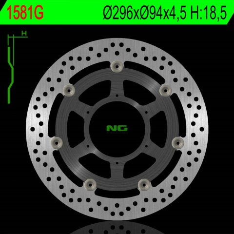 NG TARCZA HAMULCOWA PRZÓD HONDA CBF 600 ABS 08-11 NG TARCZA HAMULCOWA PRZÓD HONDA CBF 600 ABS 08-11