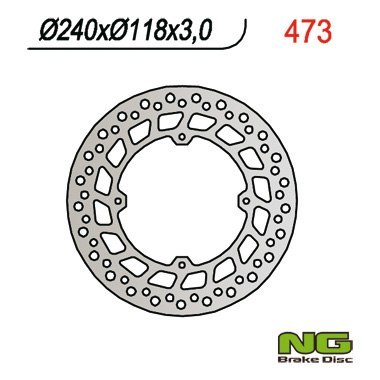 NG TARCZA HAMULCOWA PRZÓD HONDA XR 400 600 650 240 NG TARCZA HAMULCOWA PRZÓD HONDA XR 400 600 650 240