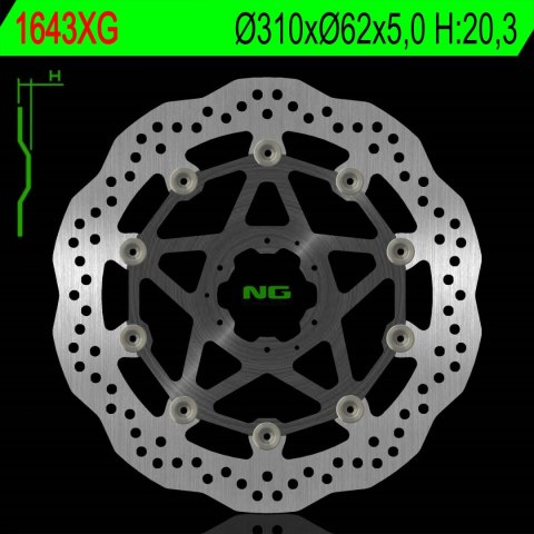 NG TARCZA HAMULCOWA PRZÓD HONDA CRF 1000L ABS 15-