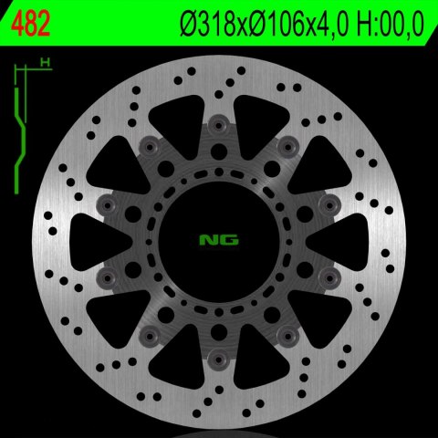 NG TARCZA HAMULCOWA PRZÓD HONDA NSR 125 93-03 PŁYWAJĄCA NG TARCZA HAMULCOWA PRZÓD HONDA NSR 125 93-03 PŁYWAJĄCA