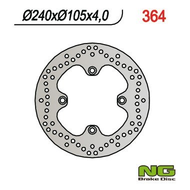 NG TARCZA HAMULCOWA PRZÓD HONDA PHANTEON 125 250