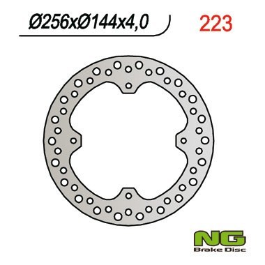 NG TARCZA HAMULCOWA PRZÓD XR 650L 93-99 256X144X4