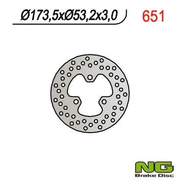 NG TARCZA HAMULCOWA PRZÓD HONDA TRX 450R 400 05-06 NG TARCZA HAMULCOWA PRZÓD HONDA TRX 450R 400 05-06