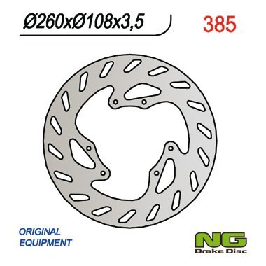 NG TARCZA HAMULCOWA PRZÓD HUSABERG, HUSQVARNA, GAS GAS (260X108X3,5) NG TARCZA HAMULCOWA PRZÓD HUSABERG, HUSQVARNA, GAS GAS (260X108X3,5)