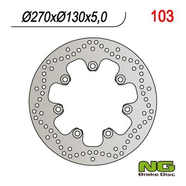 NG TARCZA HAMULCOWA PRZÓD KAWASAKI EN500 90-93 NG TARCZA HAMULCOWA PRZÓD KAWASAKI EN500 90-93