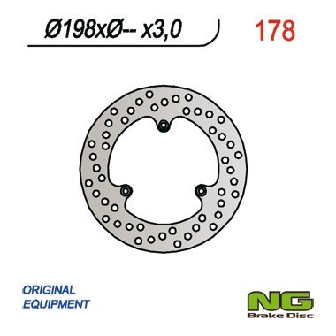 NG TARCZA HAMULCOWA PRZÓD KTM 60 65 85 SX 198X X3 NG TARCZA HAMULCOWA PRZÓD KTM 60 65 85 SX 198X X3